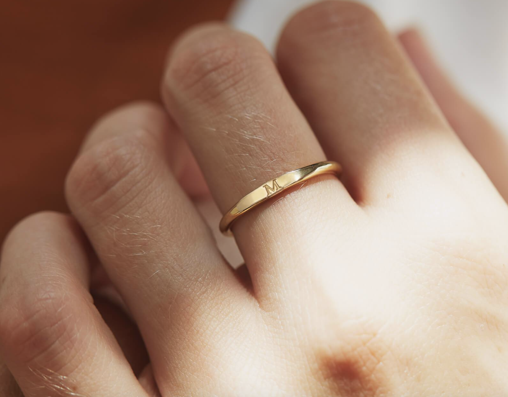 Slim Signet Ring, $55