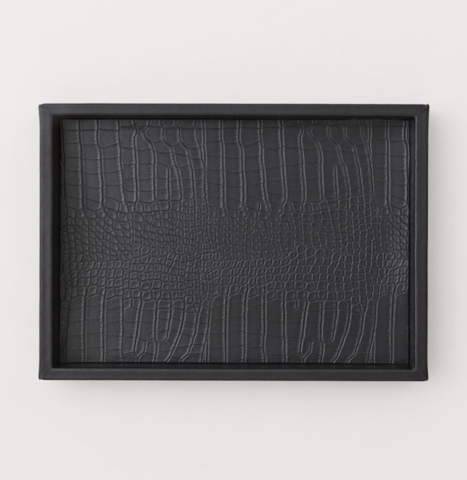 Faux Leather Tray, $39