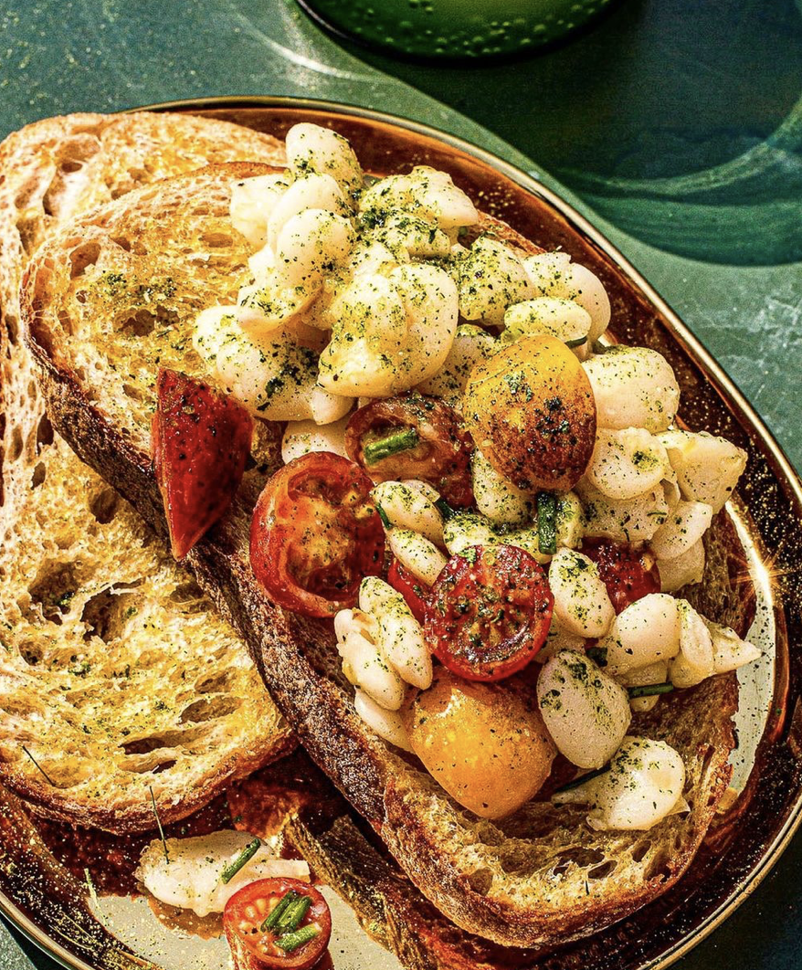 Patani (Lima Beans) On Toast