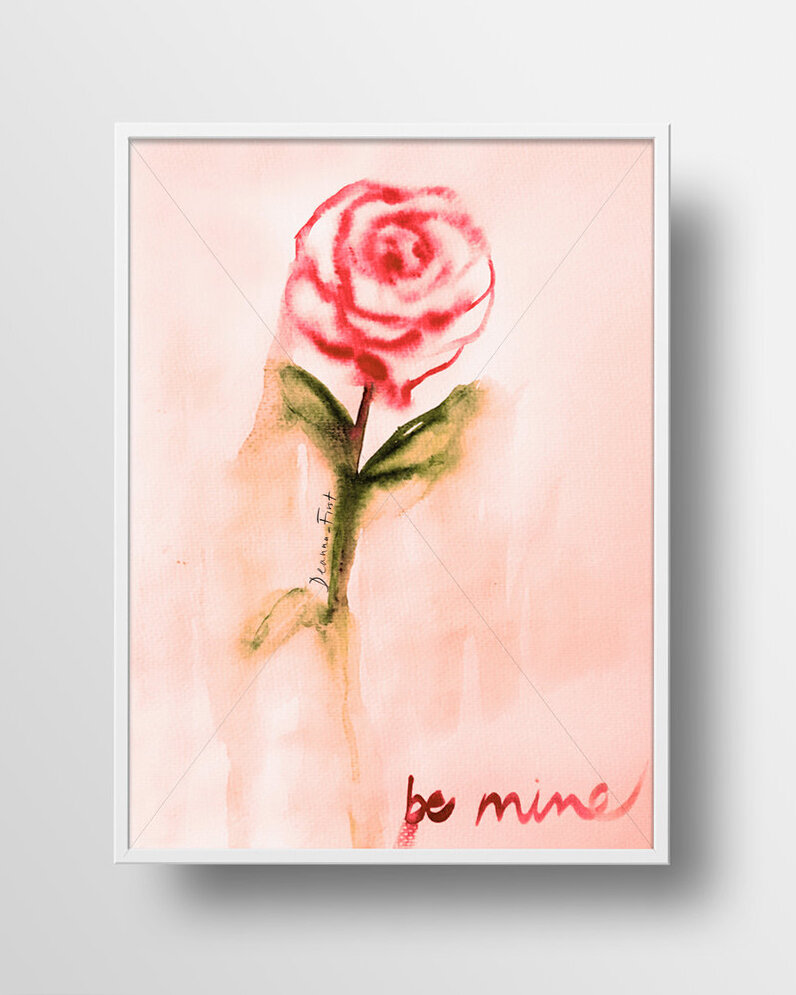 Be Mine print by Deanna First, $25