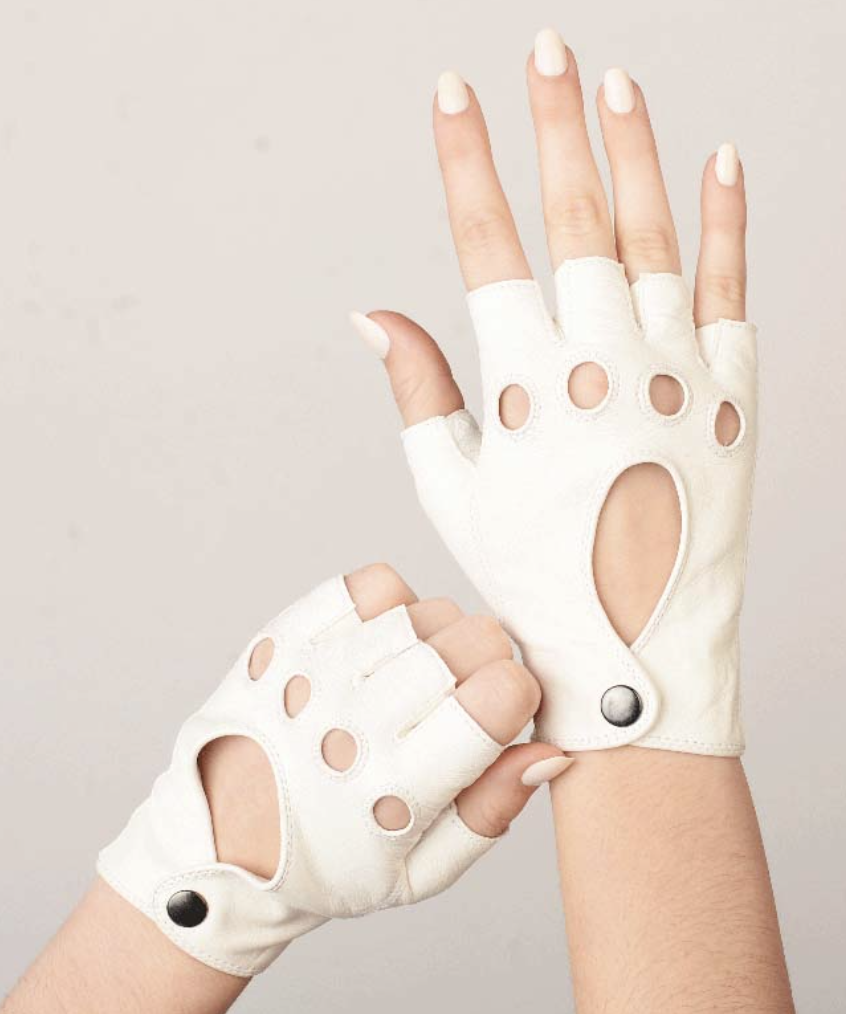 Emily Gloves in White