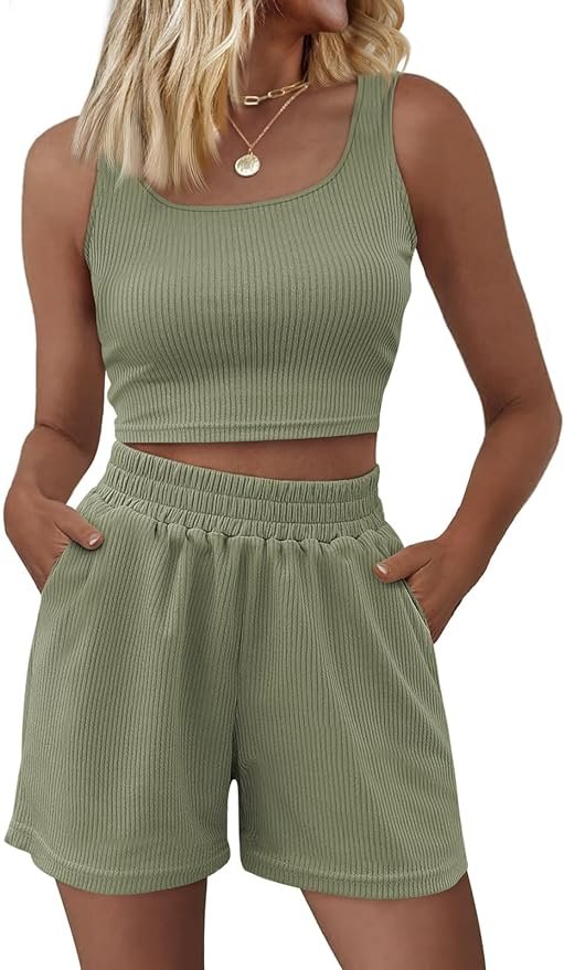 Cropped Tank and Shorts Set, $16