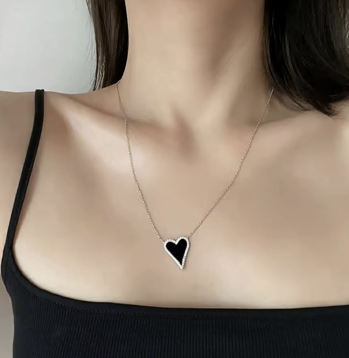 Black Heart Necklace, $13