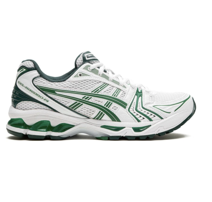 Gel-Kayano 14 "Leprechaun" sneakers, $220