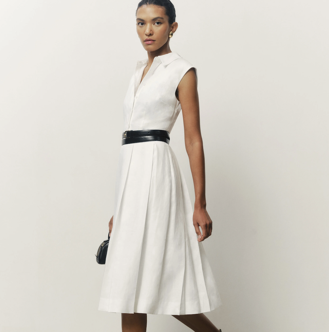 Prim Linen Dress, $248