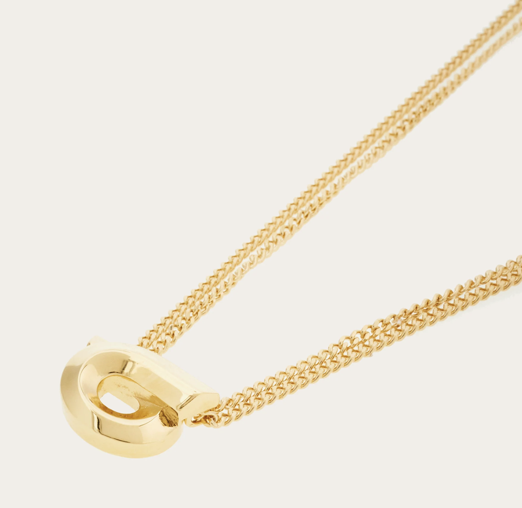Gancini pendant necklace, $270