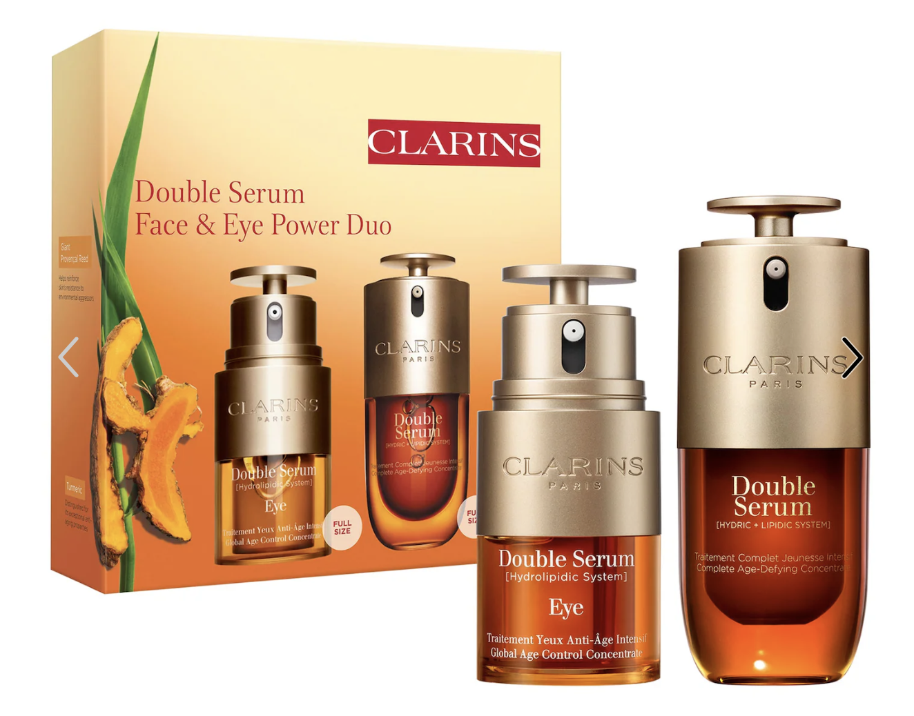 Clarins Double Serum Face &amp; Eye Anti-Aging Skincare Set