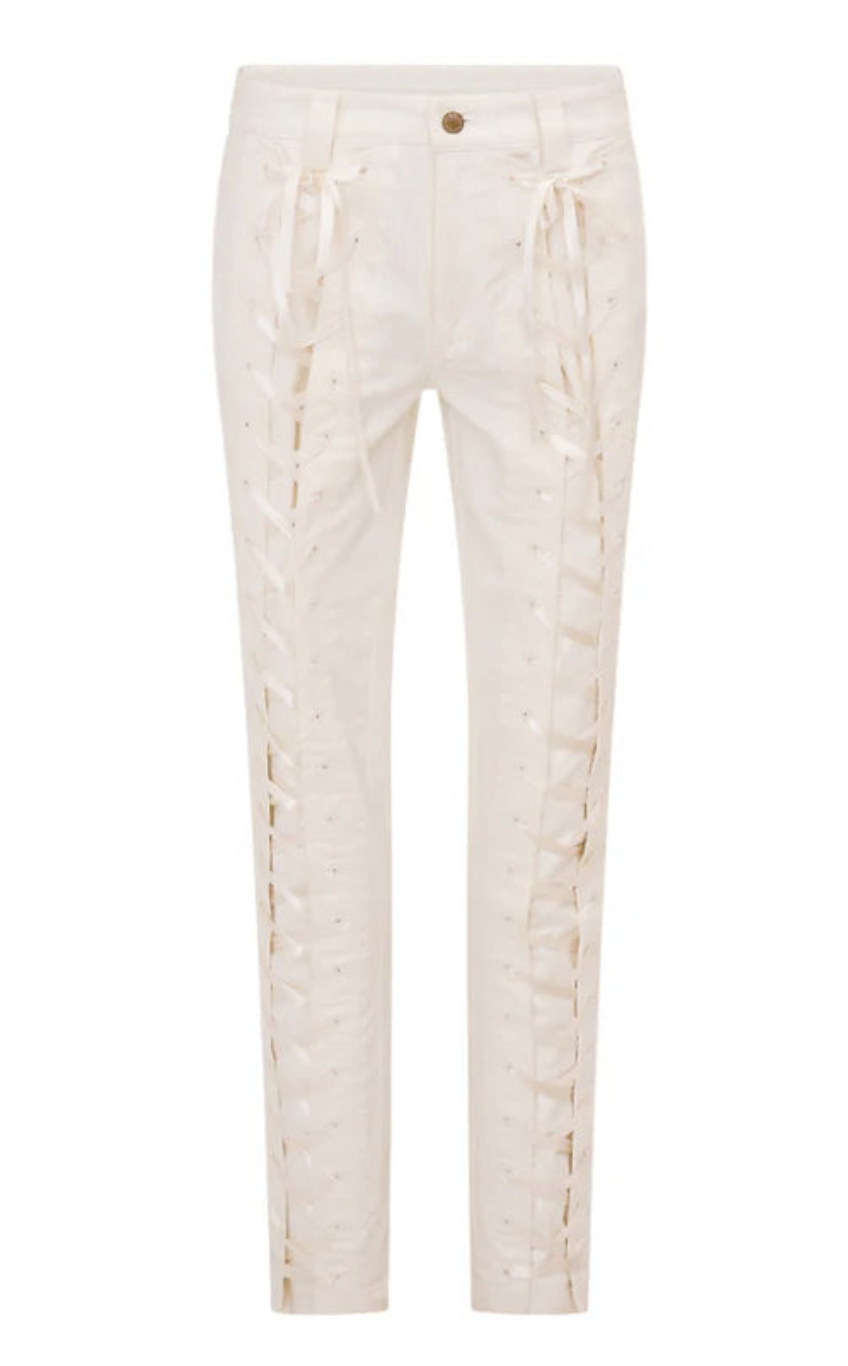 Doro Lace Up Bow Pants, $425