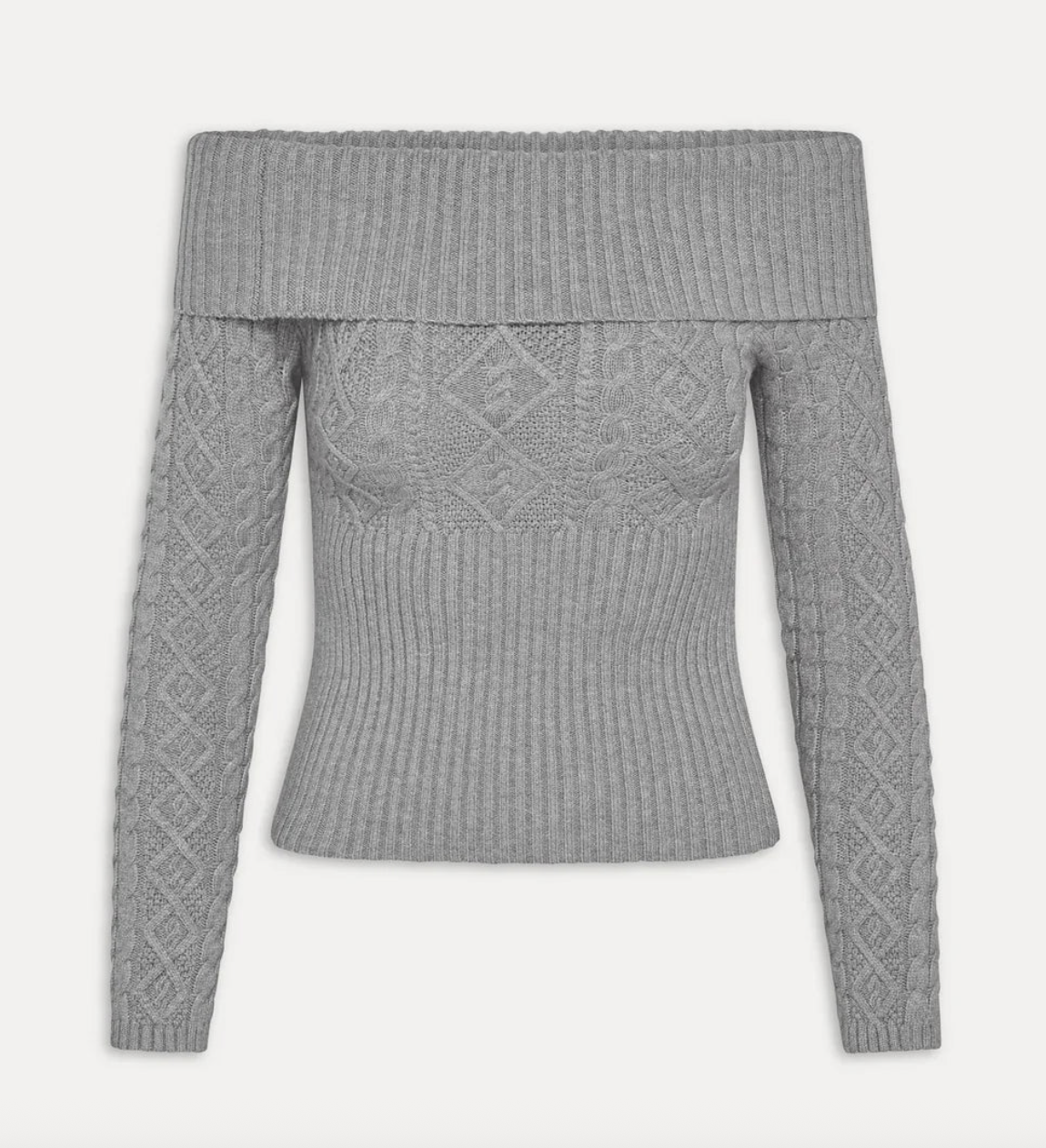 Jazz Off The Shoulder Knit Sweater