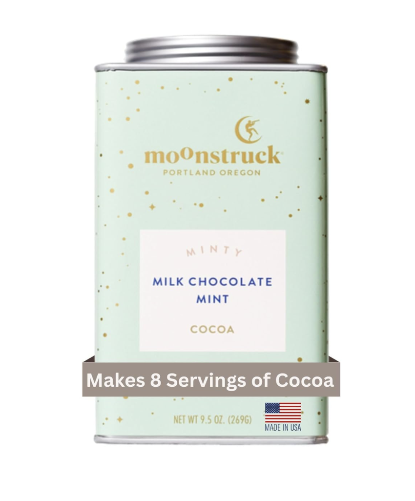 Moonstruck Chocolate Mint Chocolate Mint Hot Cocoa Mix, $15