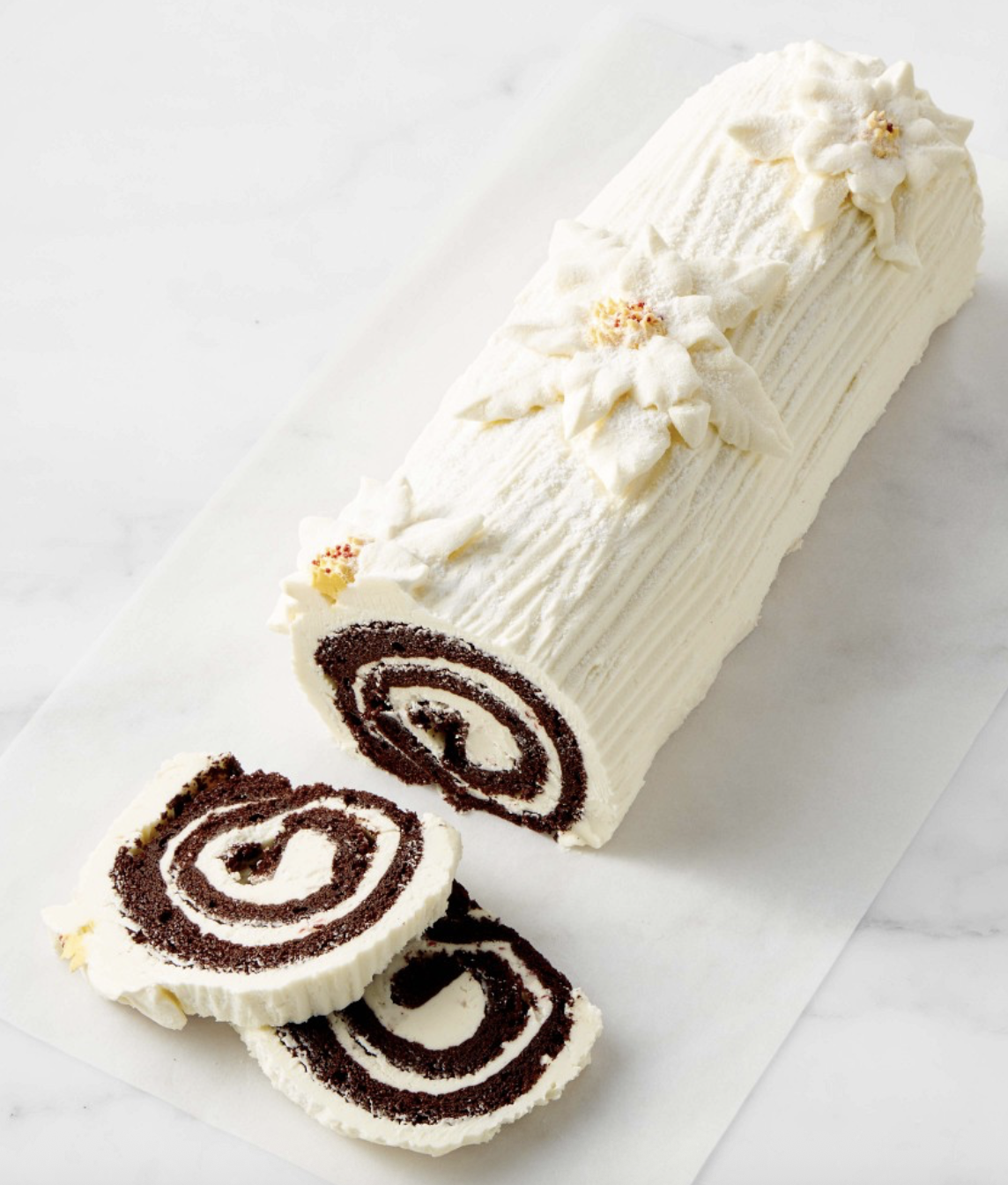 Winter Wonderland Buche De Noel Cake