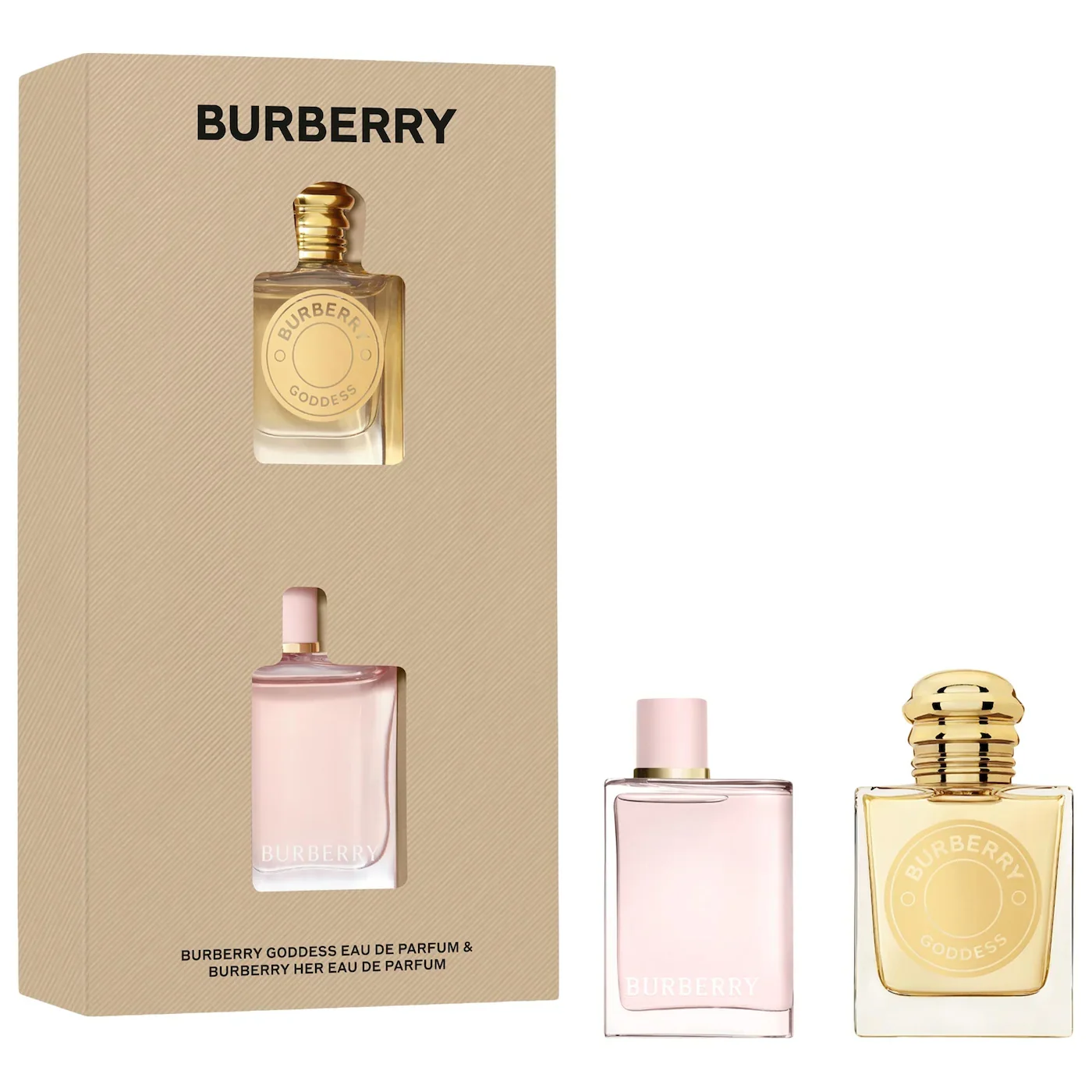 BURBERRY Mini Her &amp; Goddess Perfume Duo Set