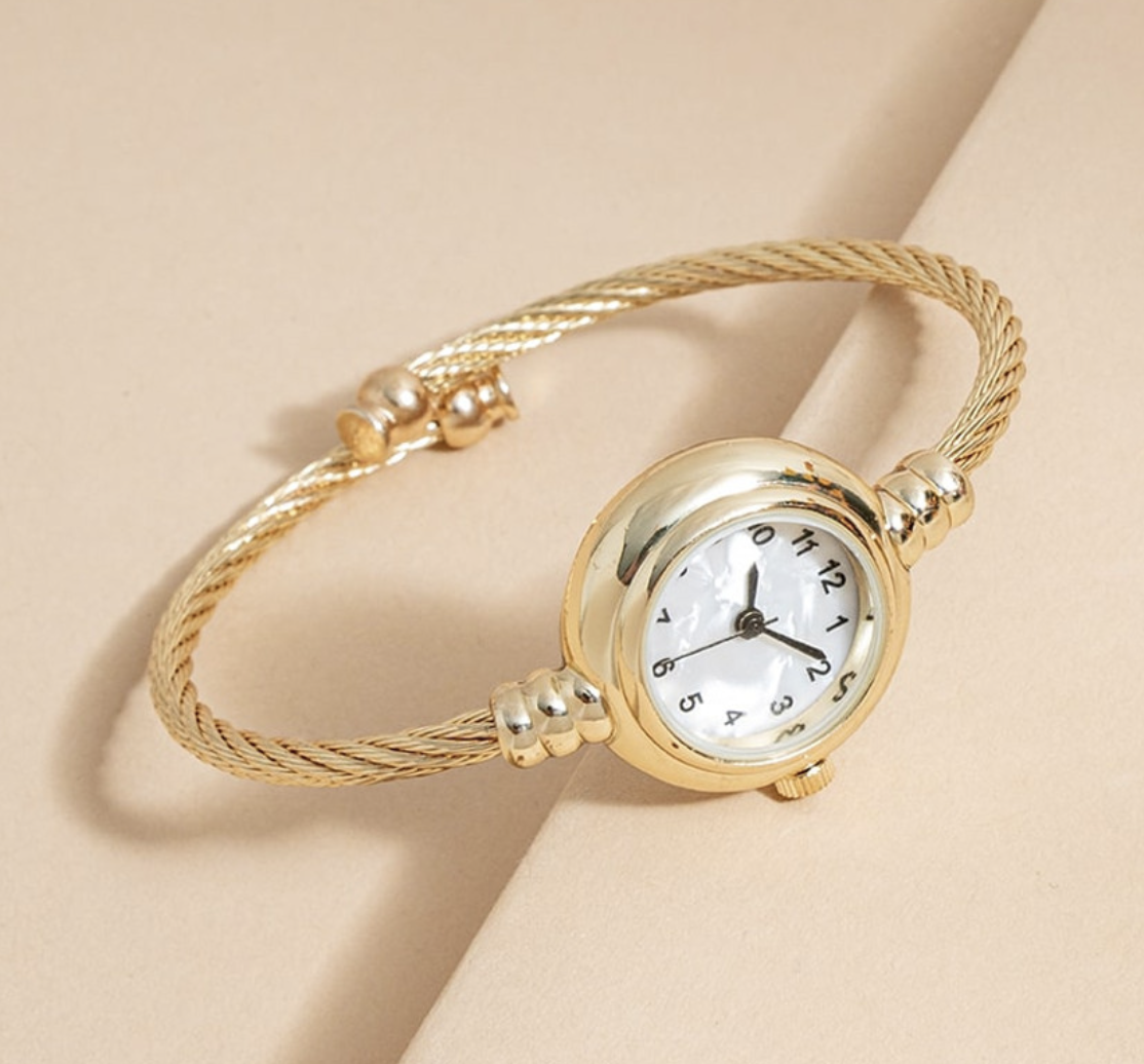 Brandie Wire Cuff Wristwatch