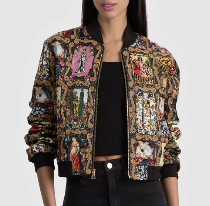 ASHER EMBELLISHED VARSITY JACKET