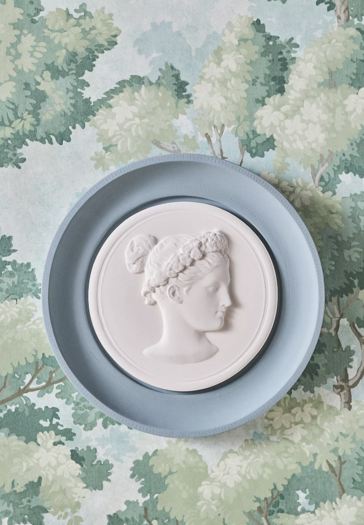 Blue Plaster Framed Intaglio
