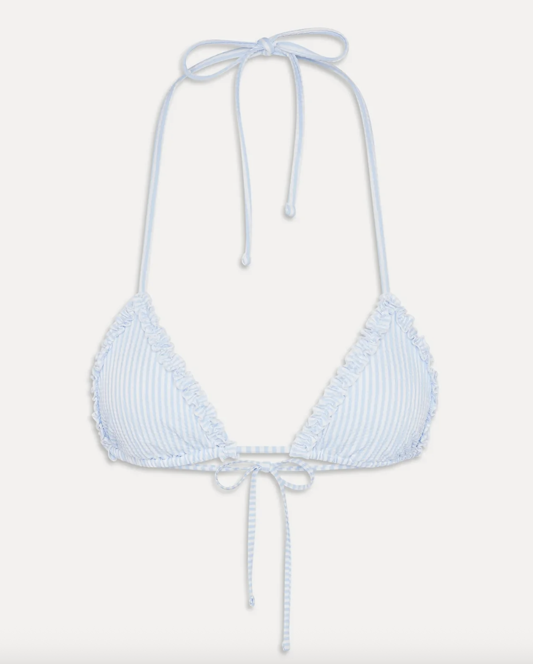 Nick Ruffle Triangle Bikini Top