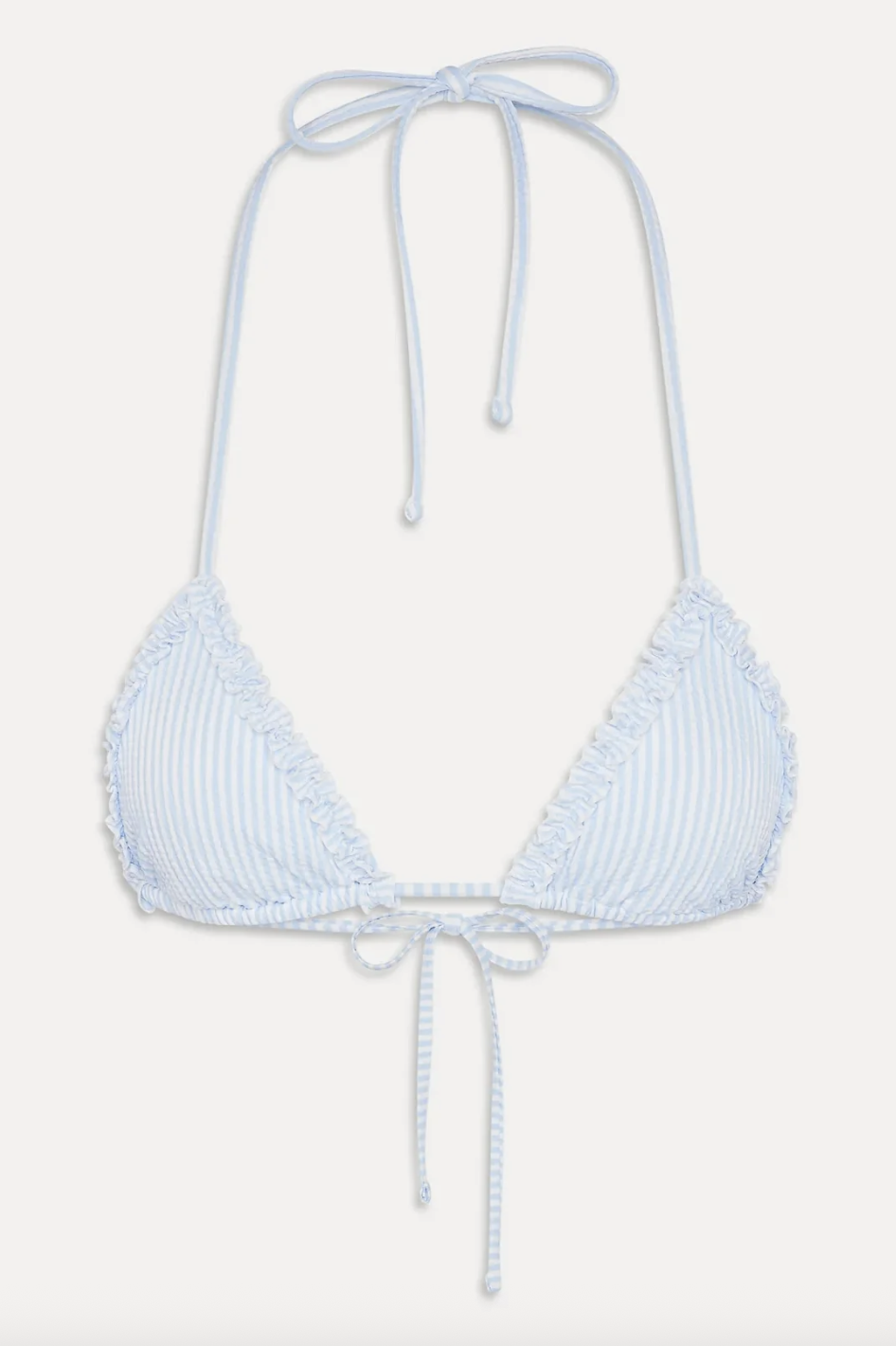 Nick Ruffle Triangle Bikini Top