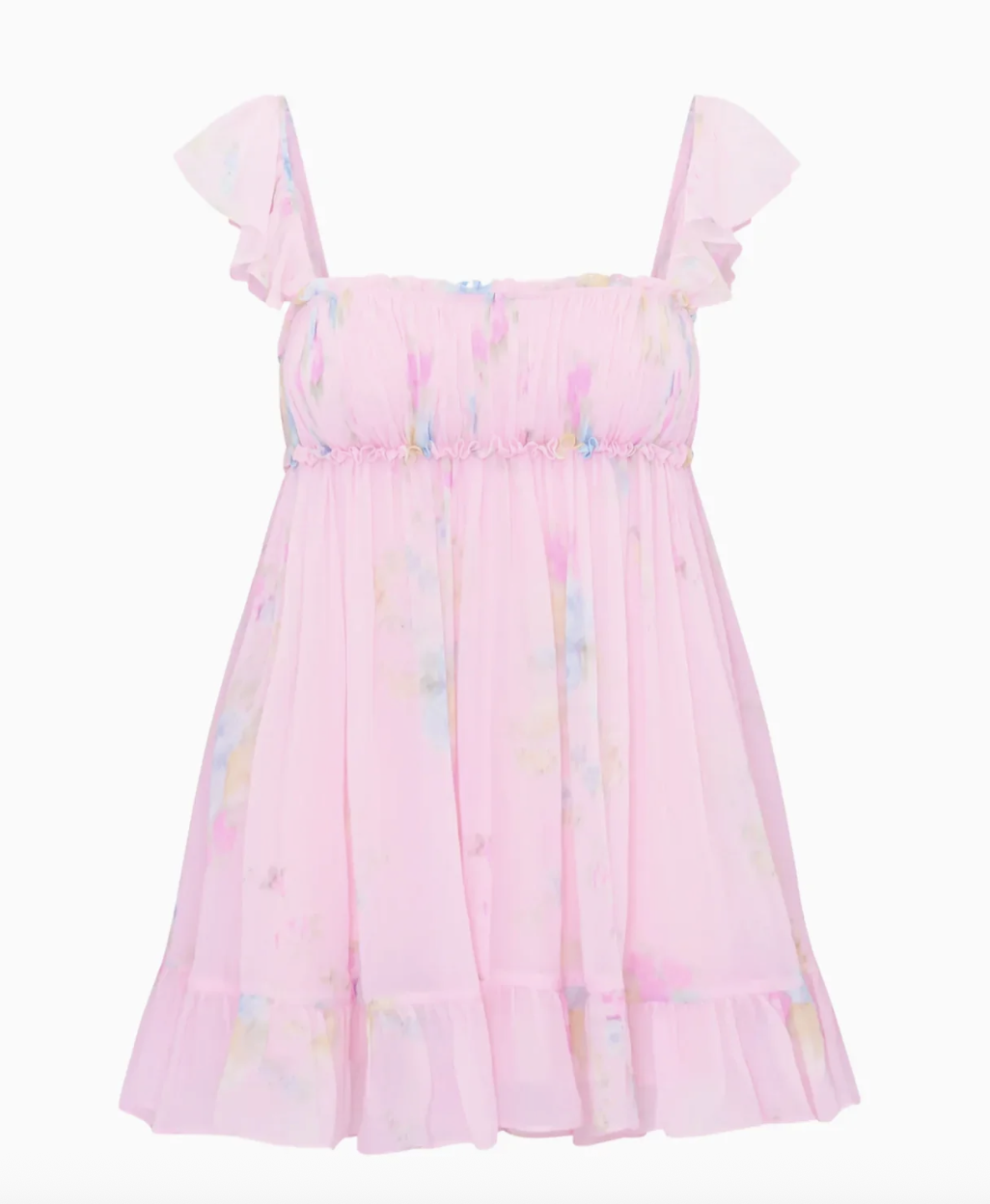 Zanira Floral Chiffon Mini Dress