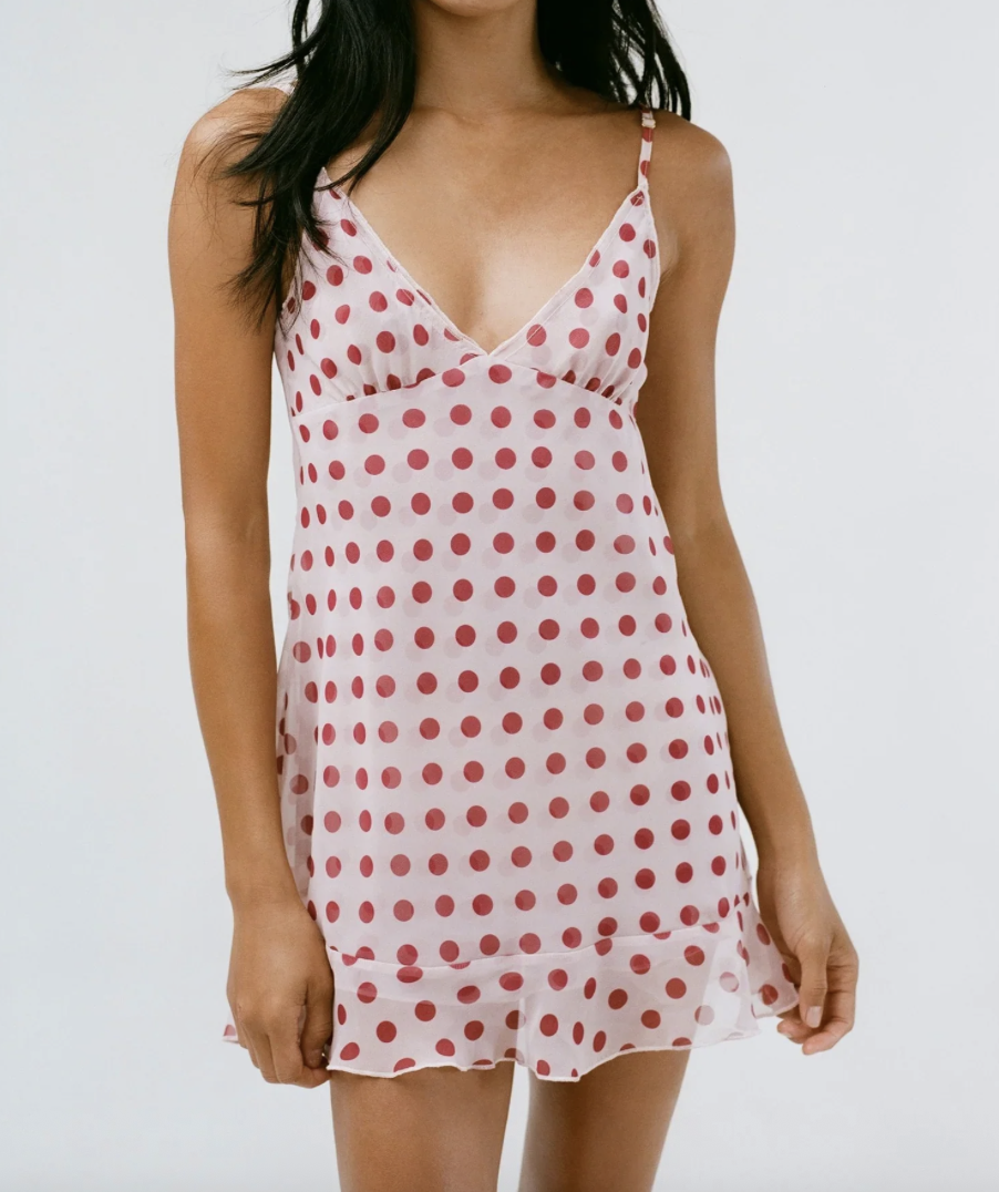The Butterfly Dress in Red Dot