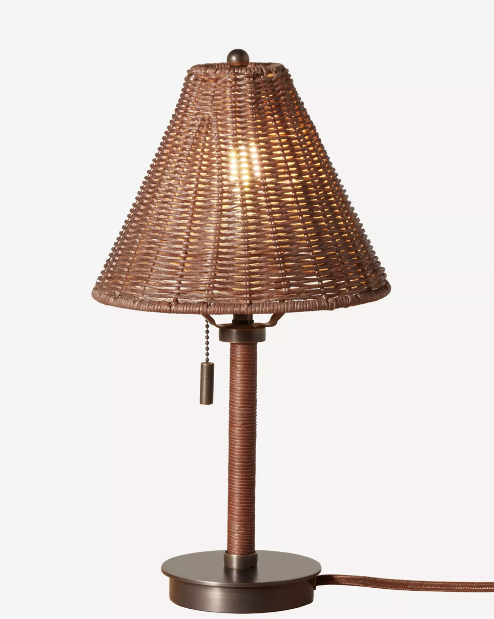 Delphine Wicker Mini Table Lamp