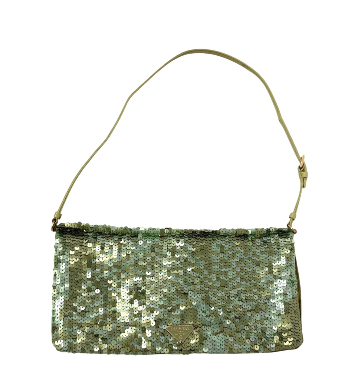 Prada Lime Green Sequin Bag