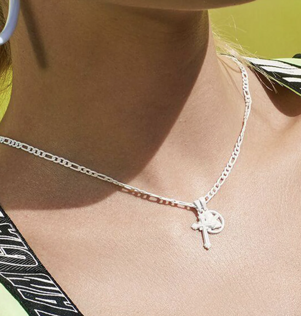 Rainbow Double Charm Necklace, $75