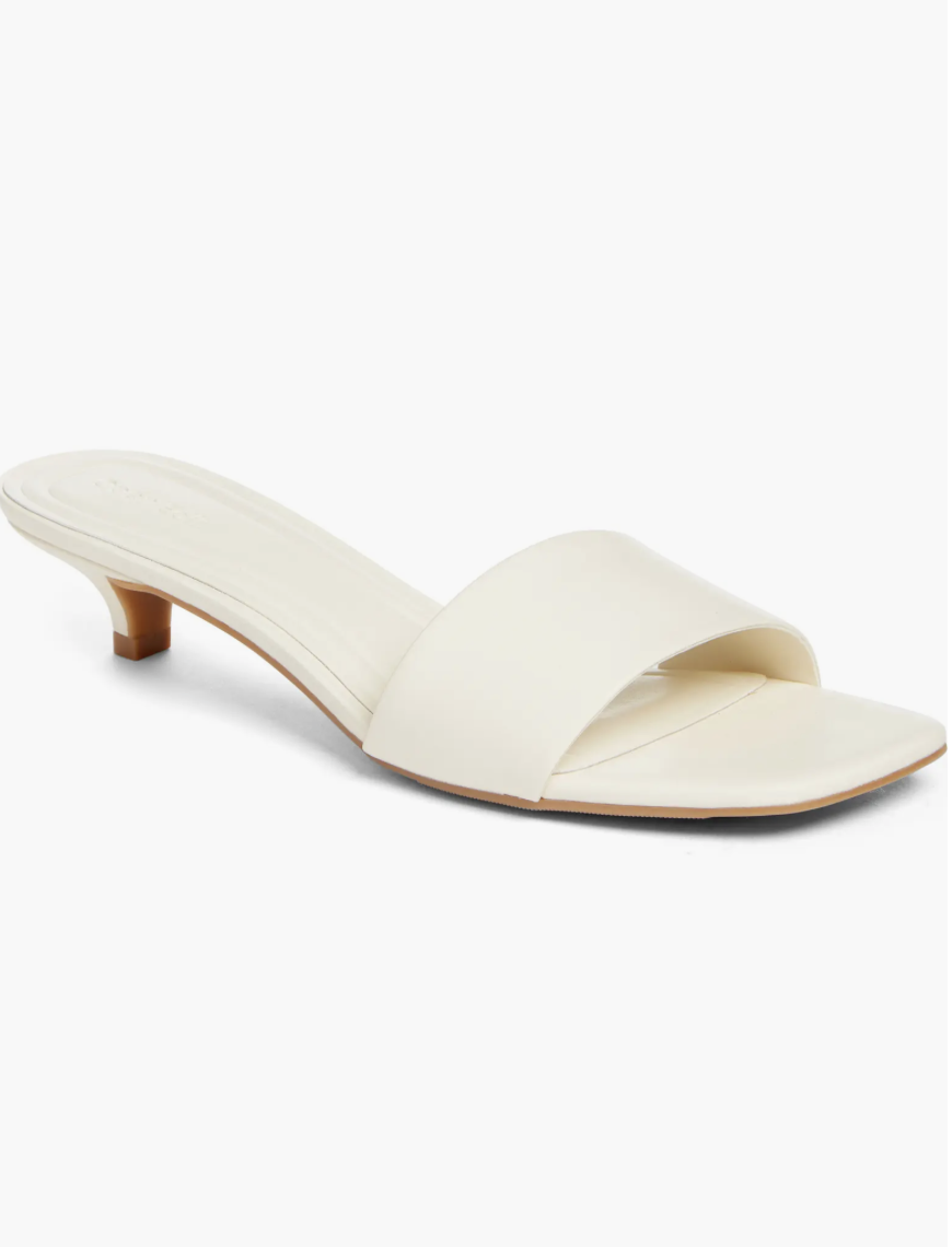 Tanner Kitten Heel Slide Sandal
