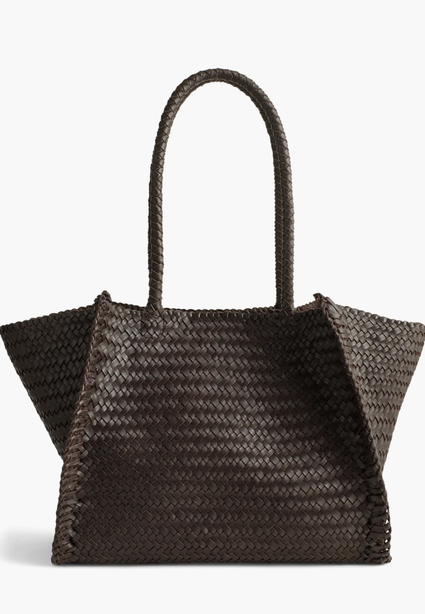 The Lexington Woven Leather Tote