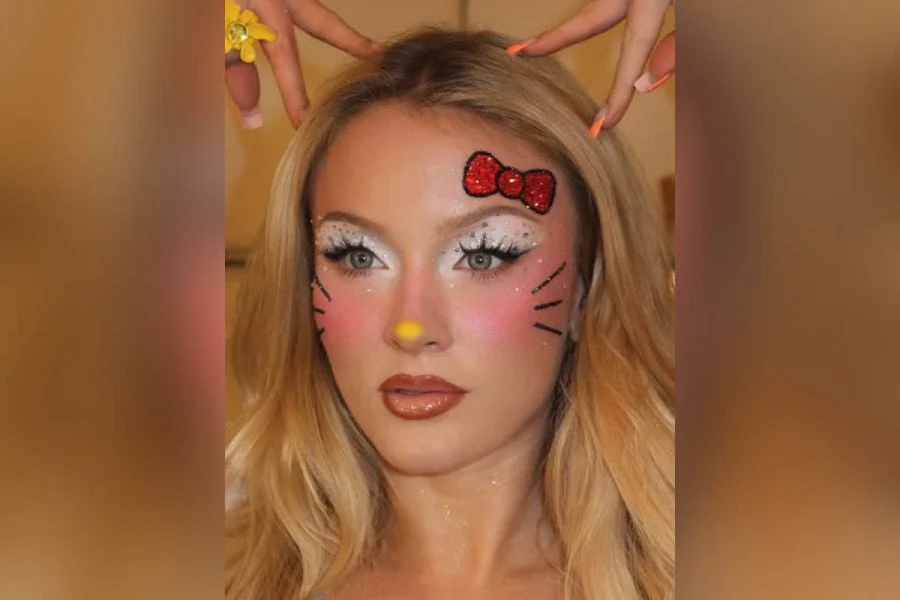 Zara Larsson’s Hello Kitty makeup