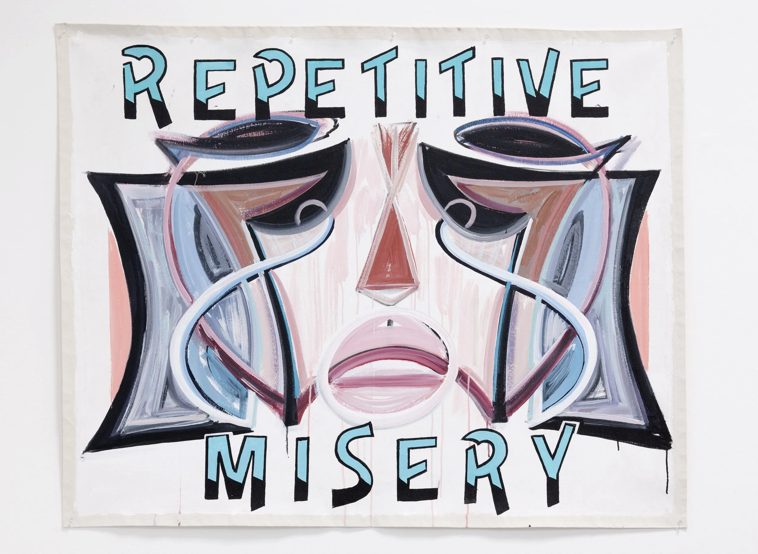 Repetitive Misery , 2011 Acrylic on canvas 48" X 50" 