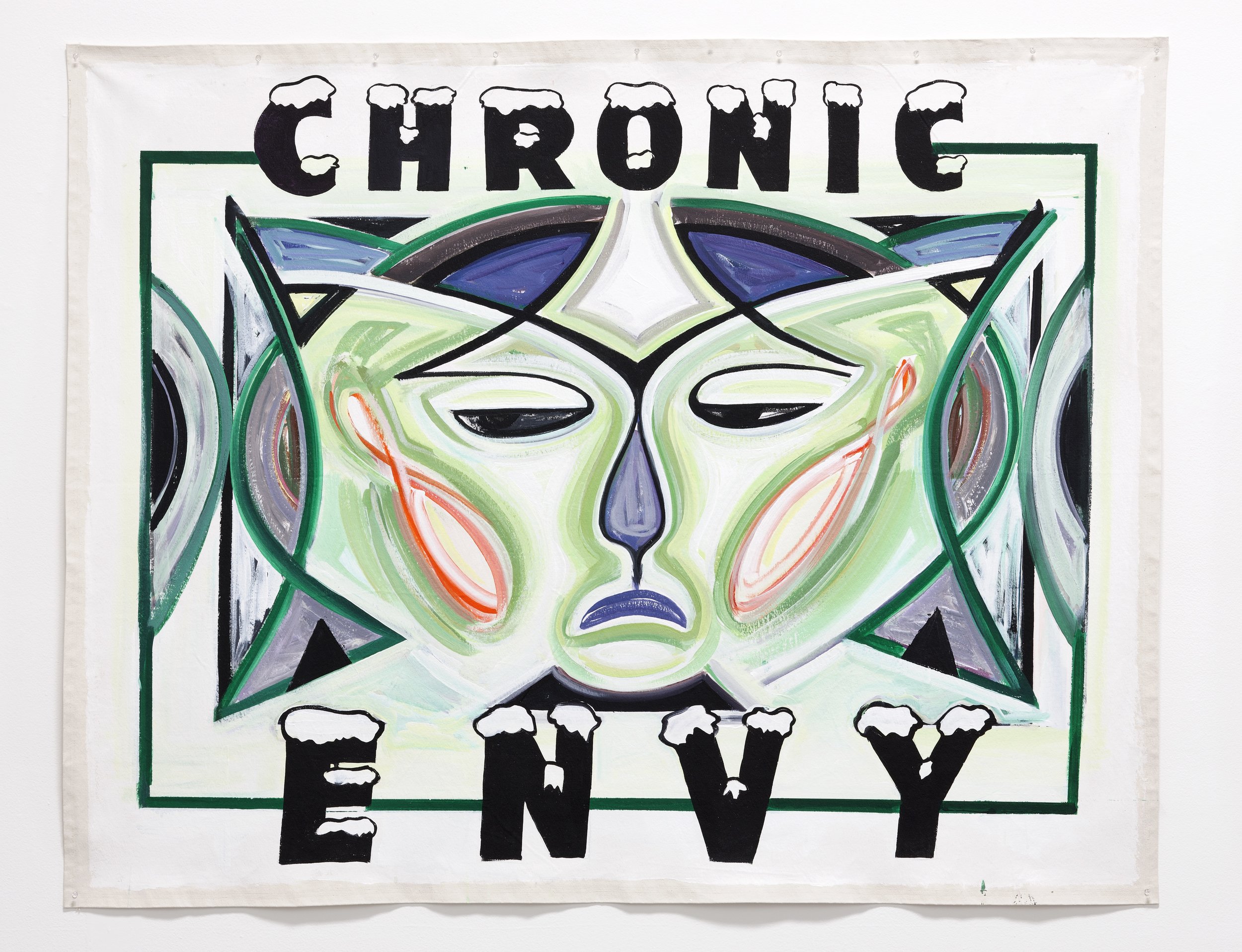 Chronic Envy, 2011 Acrylic on canvas 72" X 60" 