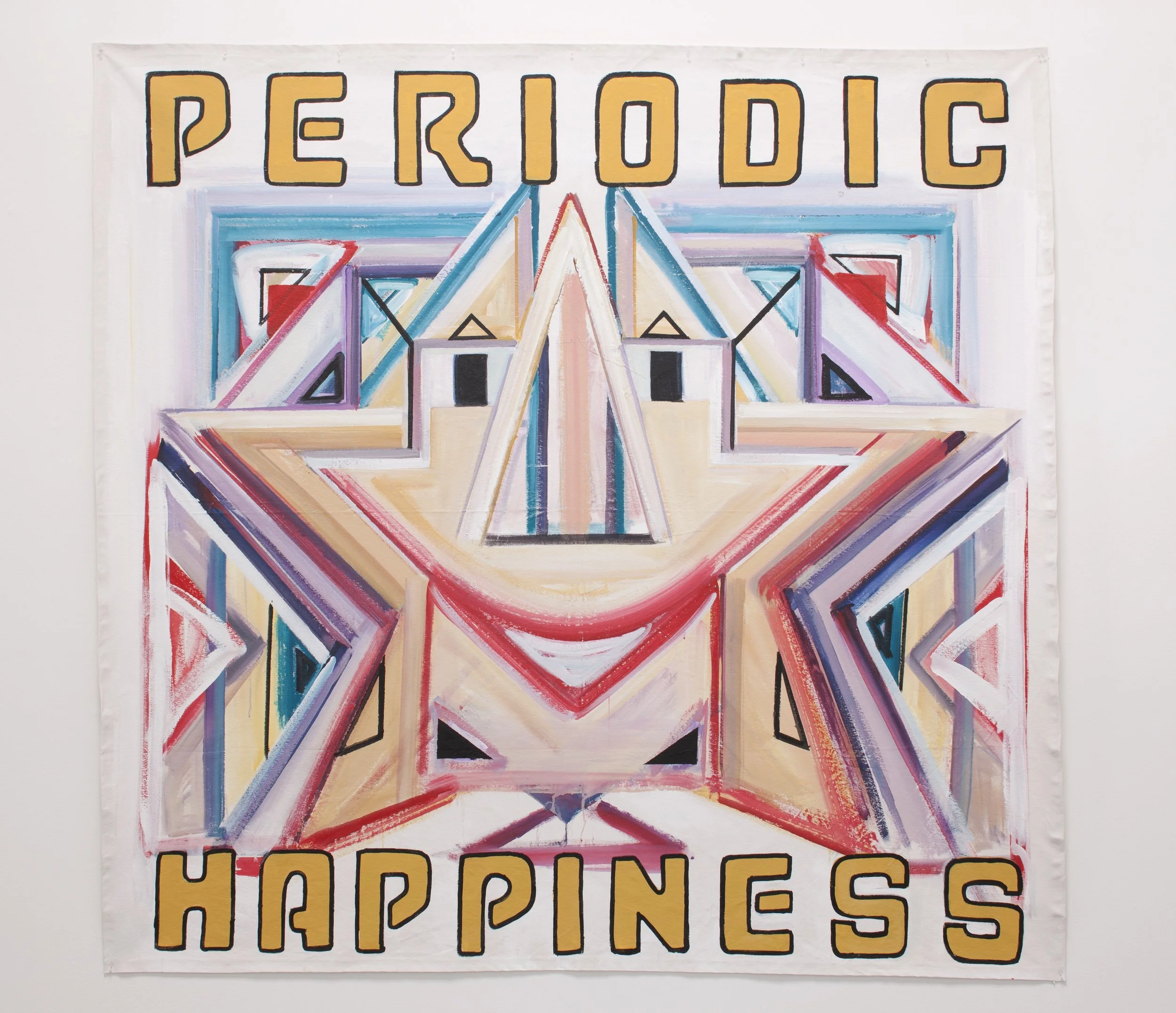 Periodic Happiness, 2011 Acrylic on canvas 96" X 96" 