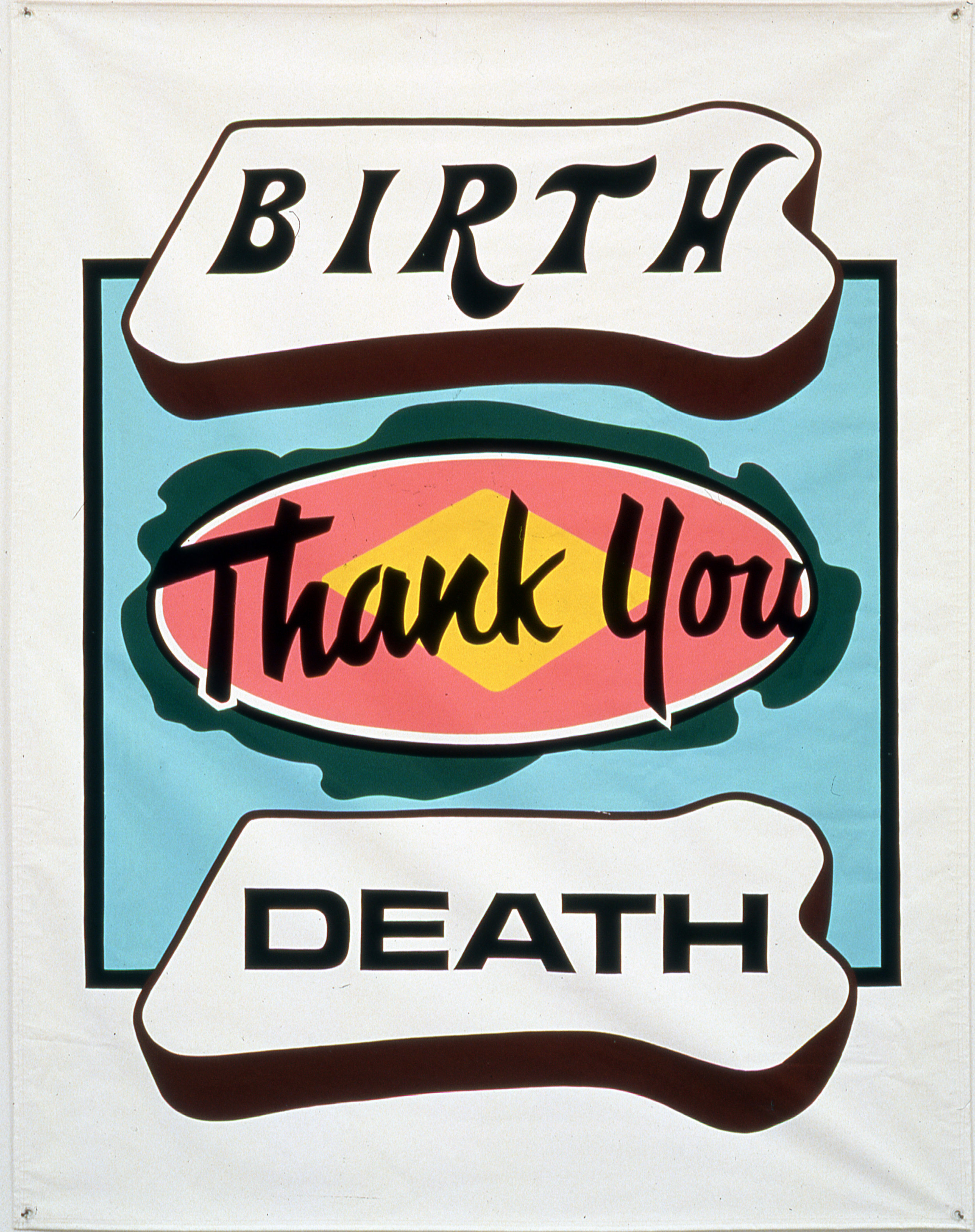 Sandwich, 1994 Enamel on vinyl 72" x 56 1/2"