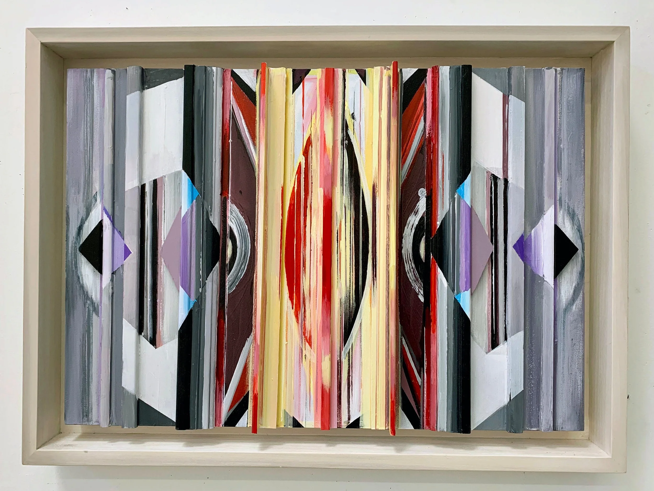 Untitled #2, 2016-2017 Acrylic on bas relief wood 21.5" x 29.5" x 3"