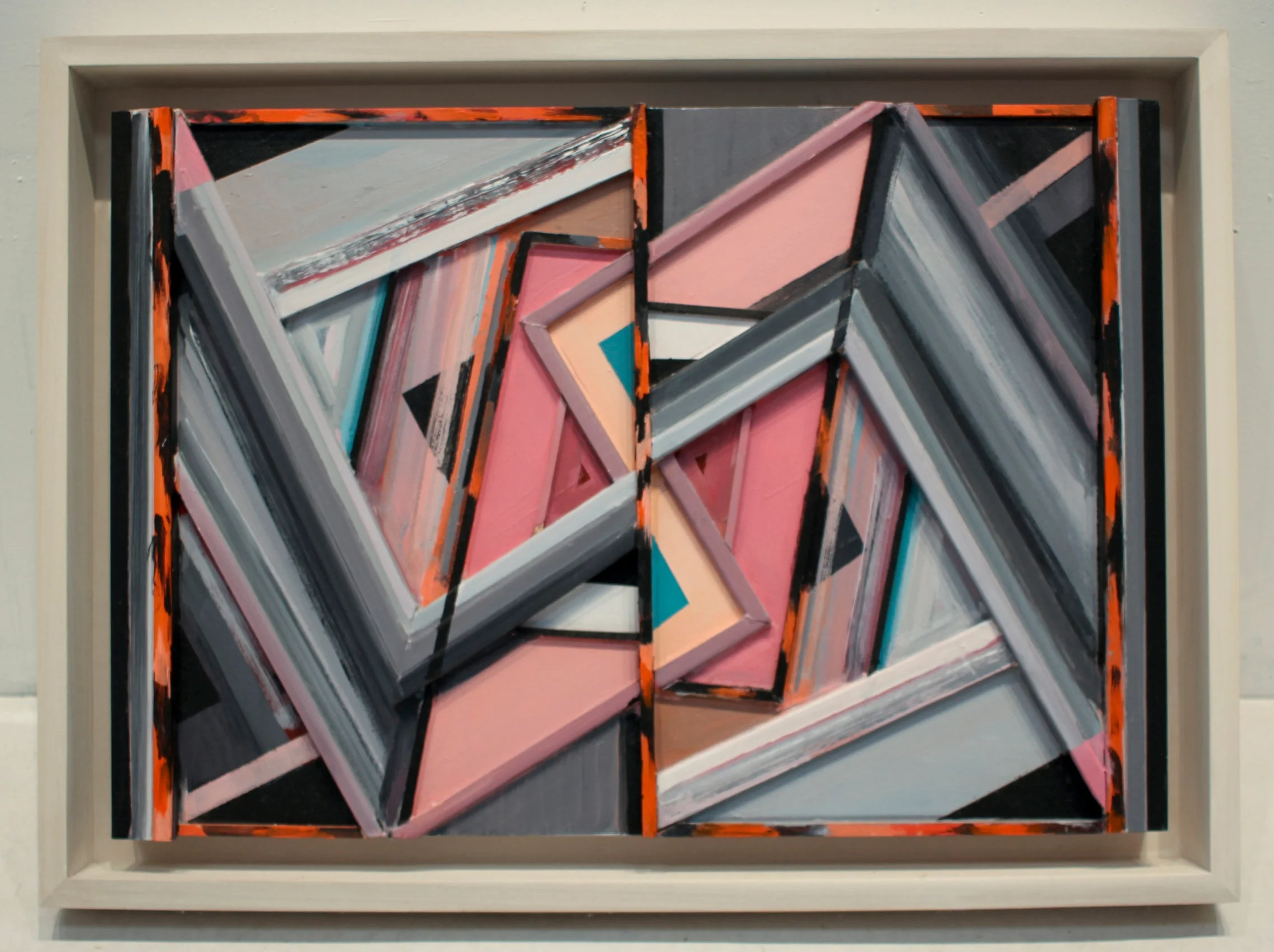 Untitled #7, 2016-2017 Acrylic on bas relief wood 18" x 24" x 1.5"