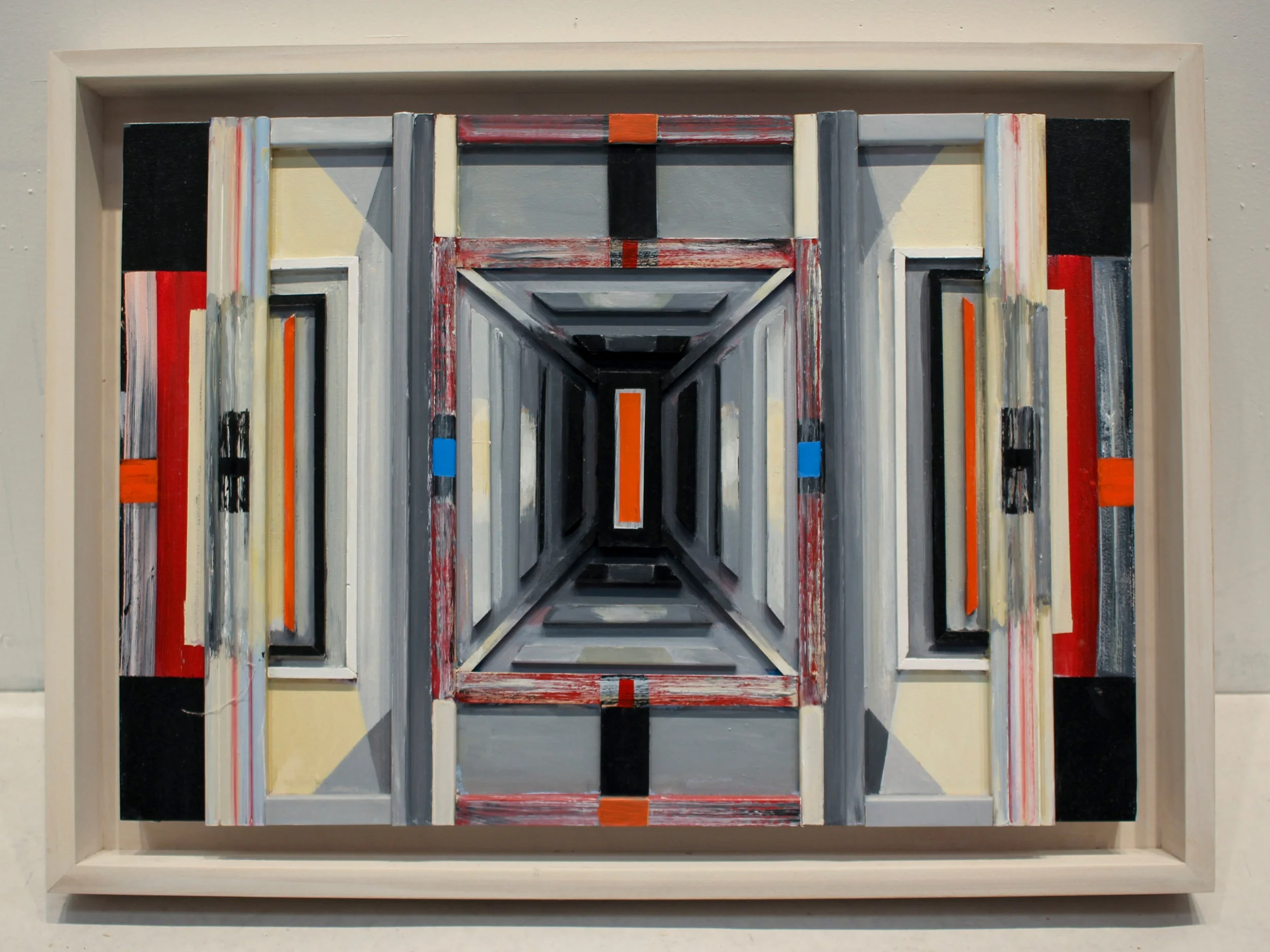 Untitled #10, 2016-2017 Acrylic on bas relief wood 18" x 24"x 1.5"