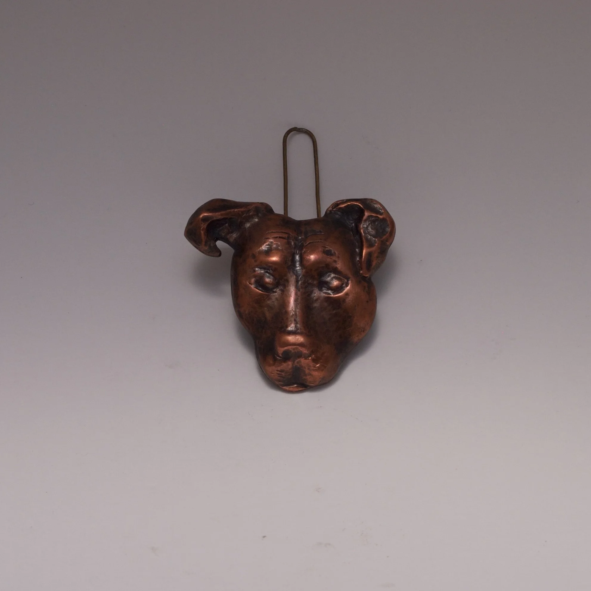 SOLD! HANDFORMED RELIEF DOG SCULPTURE