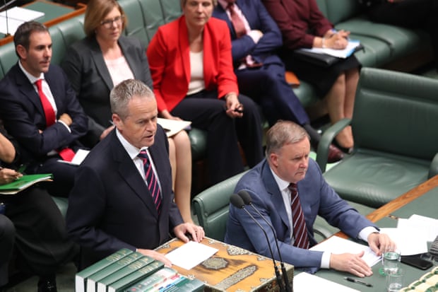Bill Shorten back at the despatch box, pursuing the Government over the robodebt mess - Mike Bowers / Guardian