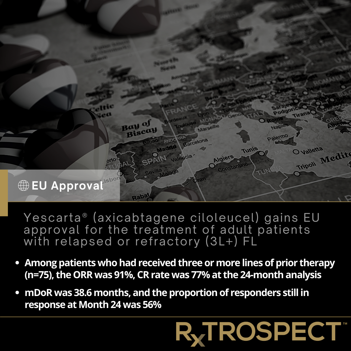 Yescarta® (axicabtagene ciloleucel) gains EU approval for the treatment of adult patients with relapsed or refractory (3L+) FL