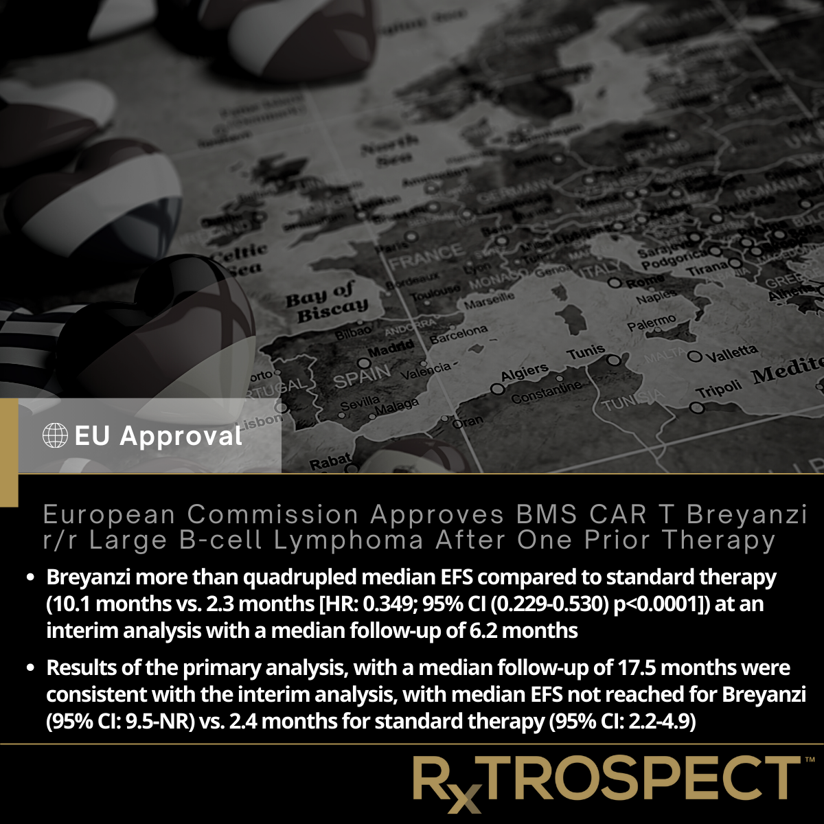 European Commission Approves BMS CAR T Breyanzi r/r Large B-cell Lymphoma After One Prior Therapy