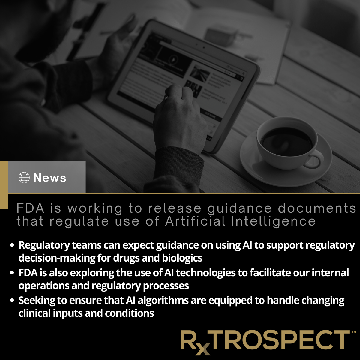 FDA is working to release guidance documents that regulate use of Artificial Intelligence