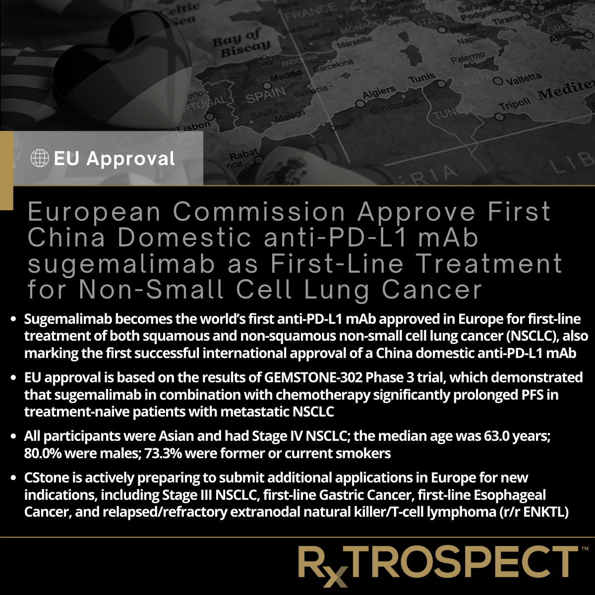 European Commission Approve First China Domestic anti-PD-L1 mAb sugemalimab as First-Line Treatment for Non-Small Cell Lung Cancer