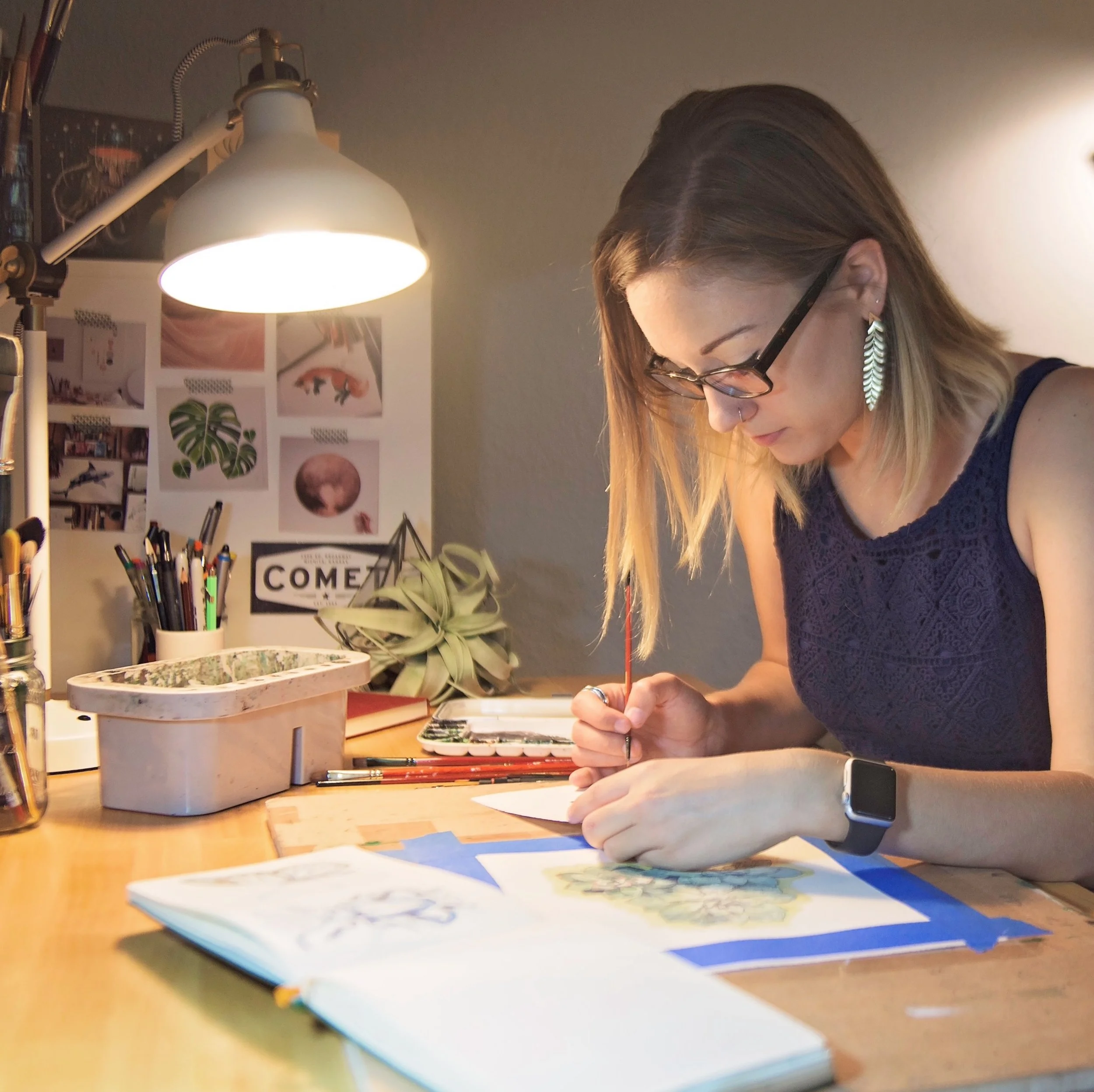 Chloe Yingst | @chloejanemade I’m an Austin-based watercolor illustrator inspired by flora, fauna, and the relationship between art and science.