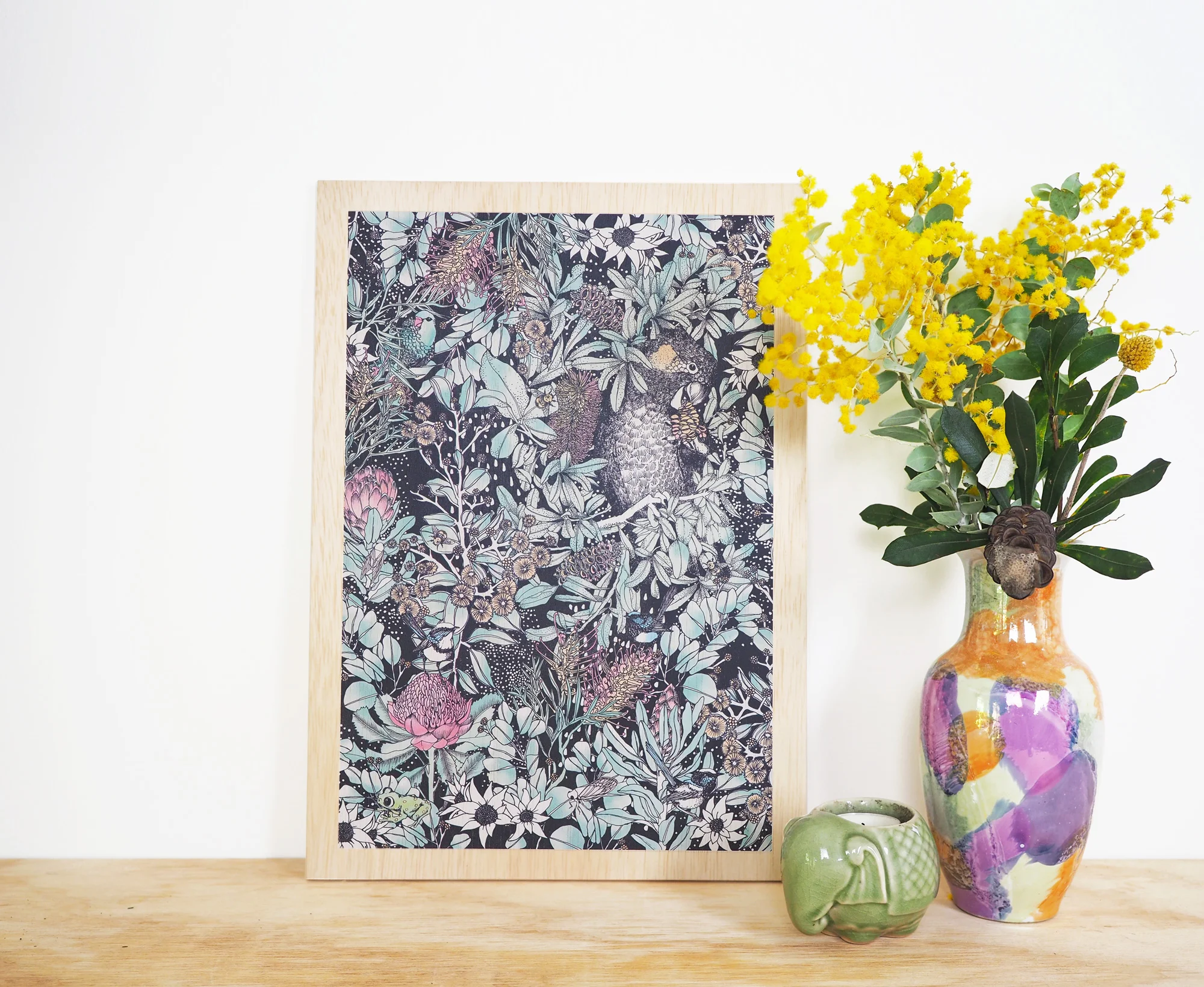 Midnight Garden Botanical Print
