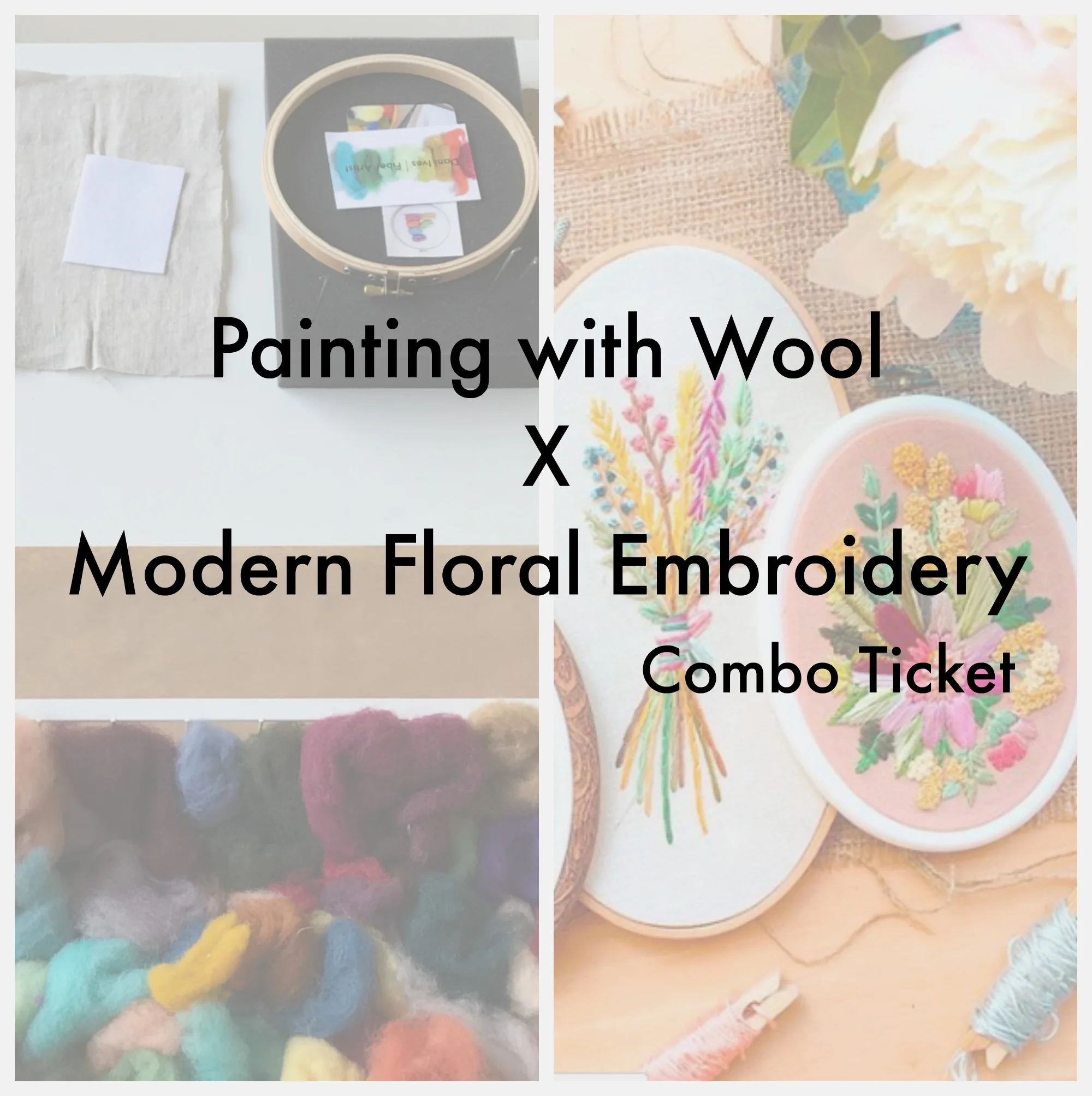 Chicago Combo Embroidery + Felting Workshop - 3 spots left