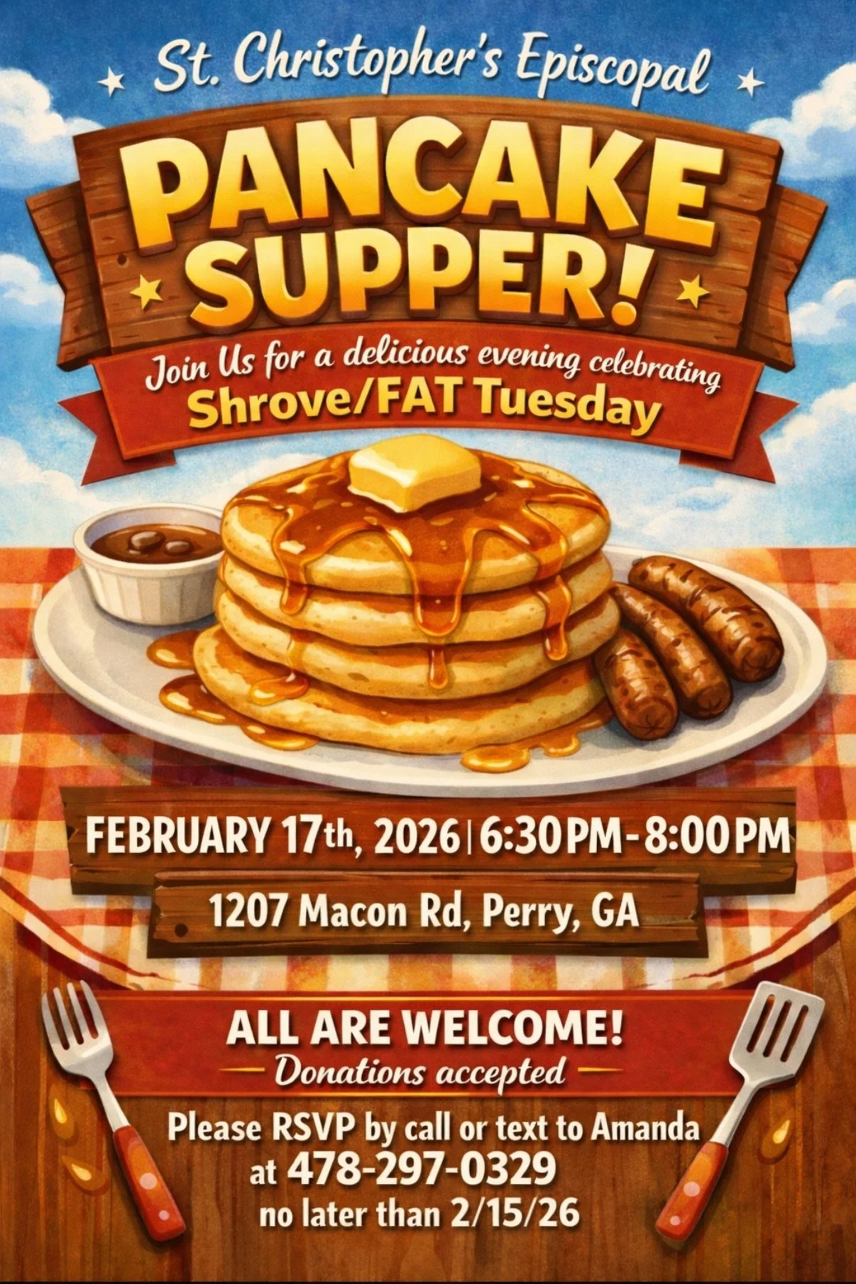 Shove Tuesday Pancake Supper!