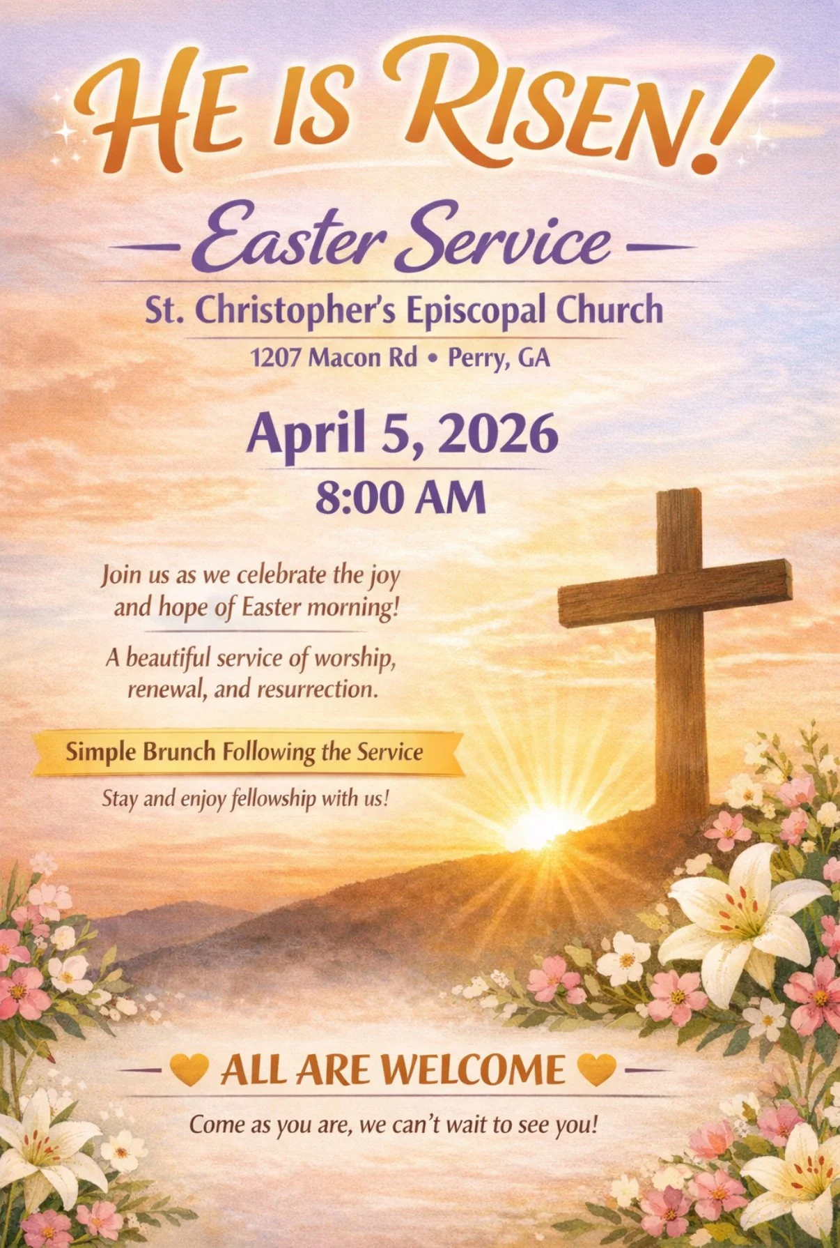 Easter Sunday Service At St. Christopher's