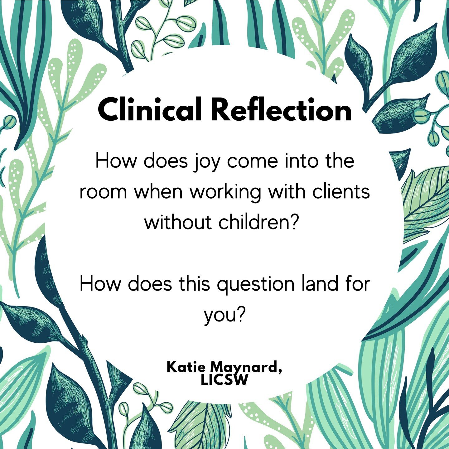 Which emotions do we automatically associate with our clients without children? I'm guessing joy might not be on the list but it can certainly show up in therapy. 

Could providers also feel pressure to 'move clients along' a continuum of feelings as