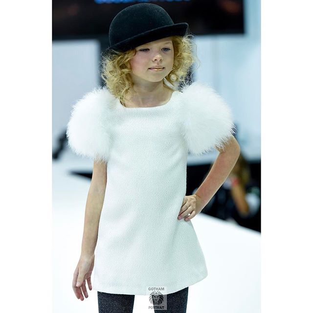 Model Valerie @valeries.alexa is a knockout modeling for @charabia_paris at @petiteparade taken for @hooligansmagazine #charabiaparis #kidsphotography #hooligans #runwayphotographer