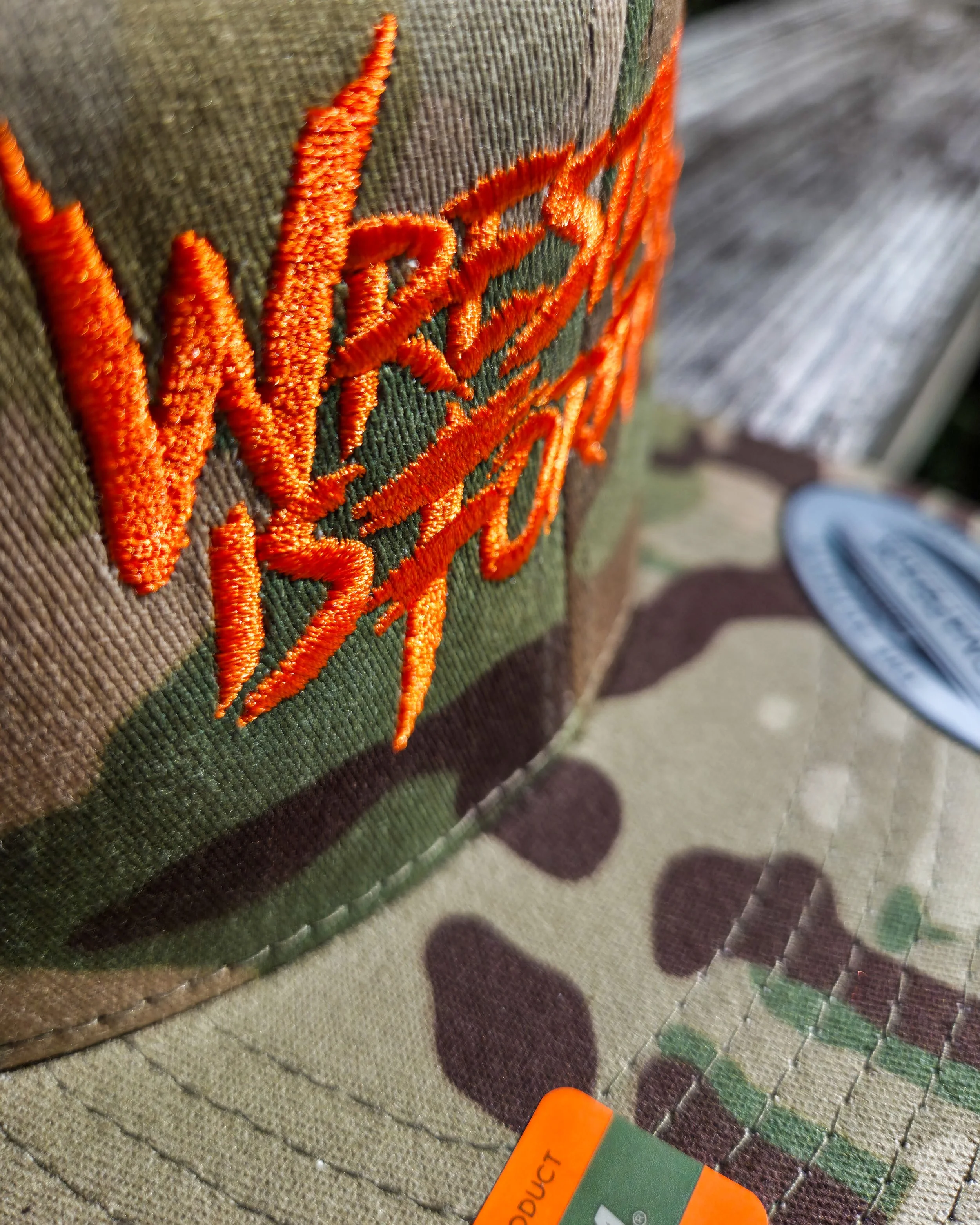 Wrestling is Forever MultiCam Snapback Detail
